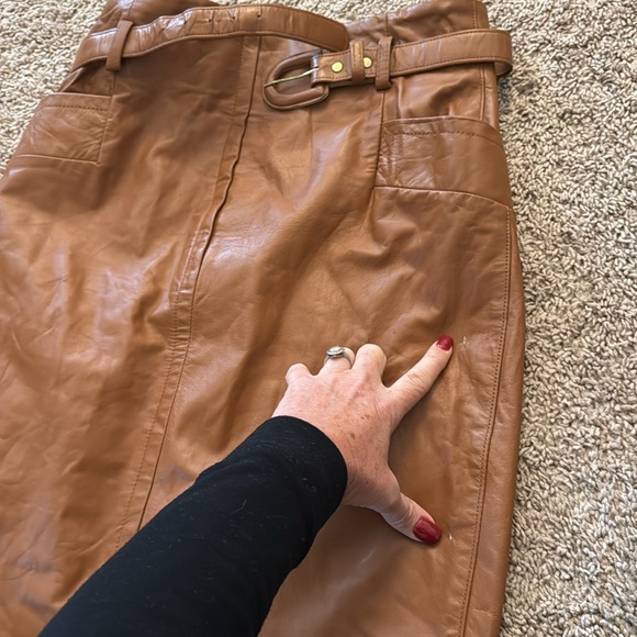 Vintage West Bay sport leathers pencil skirt - Picture 9 of 11